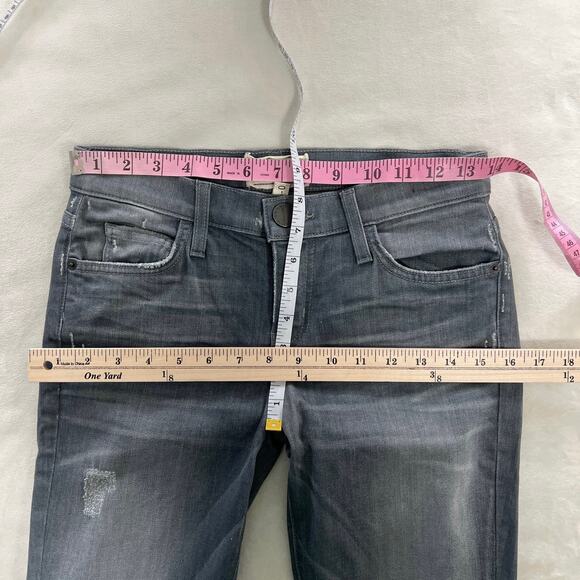 Current Elliott Stiletto Jeans Rig Destroy Release Hem Denim Gray Women's 26 - Picture 9 of 9
